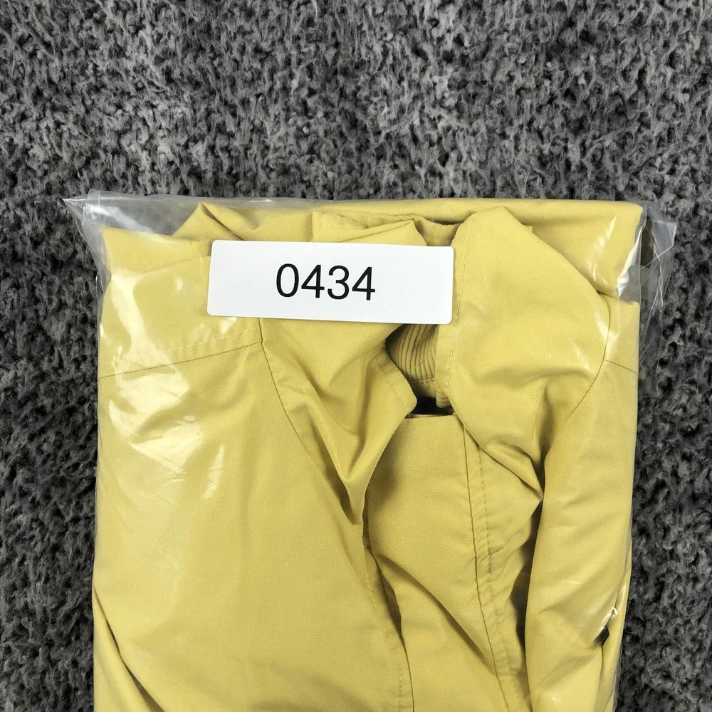 Monterey‎ Club Jacket Mens Large Yellow Short Sleeve Golf Windbreaker Pullover